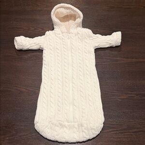 Old Navy White Cable Knit Kids Sleep Sack